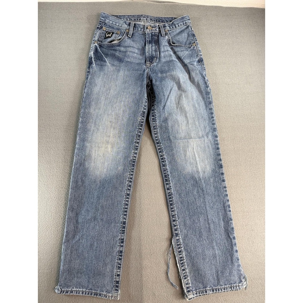 Cinch Black Label 2.0 Jeans Mens 29x32 Med Wash Blue Relaxed Bootcut Denim